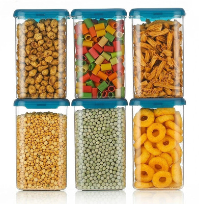 Ecodex Plastic Grocery Container  - 1100 ml(Pack of 6, Clear)