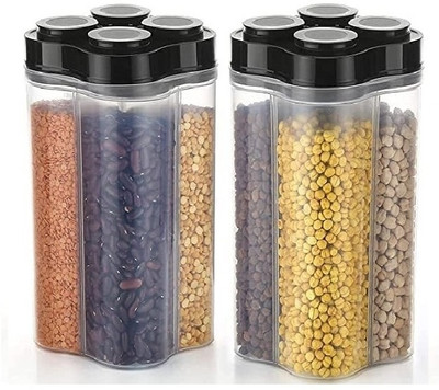 ADMONITION Plastic Utility Container  - 3000 ml(Pack of 2, Clear)