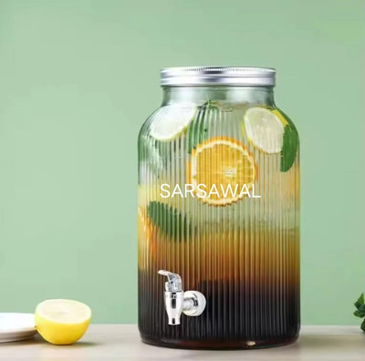 Sarsawal Glass Pickle Jar  - 5500 ml(White)