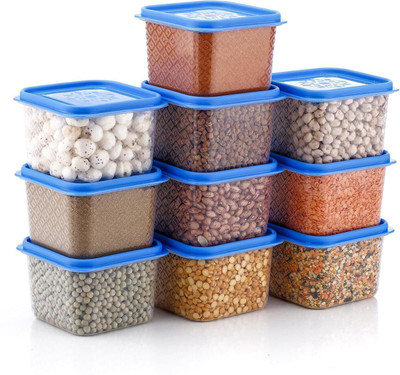 Swanoll Plastic Grocery Container  - 750 ml(Pack of 8, Blue)