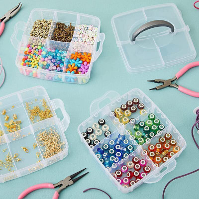 Shreeji 3-Layer 18-Grid Adjustable Jewelery/Cosmetic/Make Up Organizerx1.661 Ideal for storing & organizing craft beads, jewellery, Make-up/Items & many more Vanity Box(Colour Depends on Availablity) Shreeji 3-Layer 18-Grid Adjustable Jewelery/Cosmetic/Make Up Organizerx1.661 Ideal for storing & organizing craft beads, jewellery, Make-up/Items & many more Vanity Box(Colour Depends on Availablity)