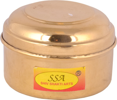 Shivshakti Arts Brass Utility Container  - 250 ml(Yellow)