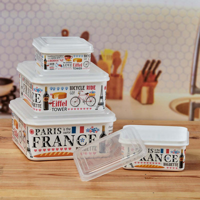Kookee Plastic Cookie Jar  - 250 ml(Multicolor)