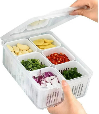 STARDOT Plastic Fridge Container  - 2300 ml(White)