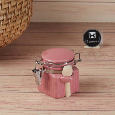 Kookee Ceramic Utility Container  - 100 ml(Pink)