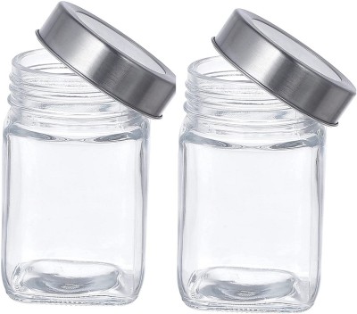 Flipkart SmartBuy Glass Grocery Container  - 300 ml(Pack of 2, Clear)