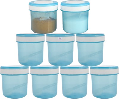 Heart Home Plastic Utility Container  - 1100 ml(Pack of 9, Blue)