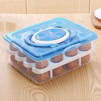 busaji enterprise Plastic Egg Container  - 2.5 dozen(Multicolor)