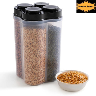 Home trust Plastic Grocery Container  - 2500 ml(Black)