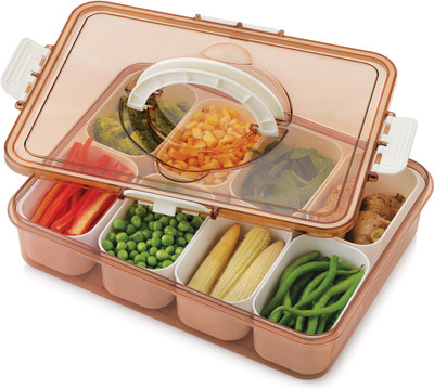 Sukhson India Plastic Utility Container  - 2000 ml(Brown)