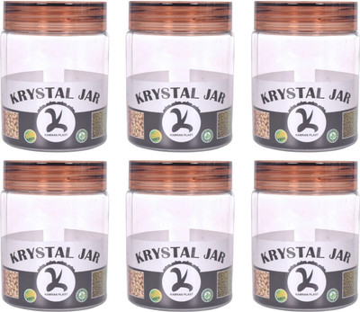 KAMRAN PLAST Plastic Utility Container  - 300 ml(Pack of 6, Clear)