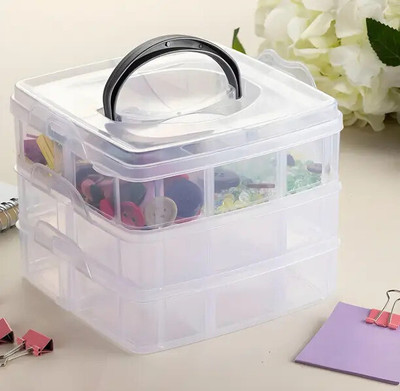SJK Plastic Utility Container  - 200 g(Multicolor)