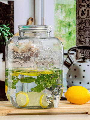 ROKERY Glass Utility Container  - 4 L(Clear)