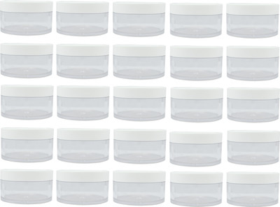 PrismaPac Plastic Utility Container  - 50 g(Pack of 25, Clear, White)