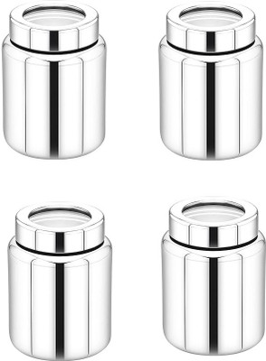 Samstar Steel Utility Container  - 650 ml(Pack of 4, Silver)