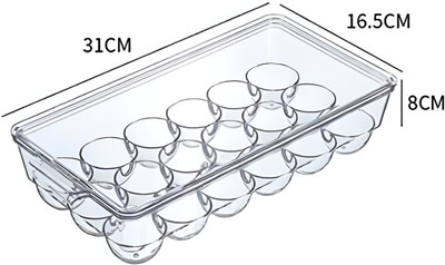 BB trades Plastic Fridge Container  - 1.5 dozen(Clear)