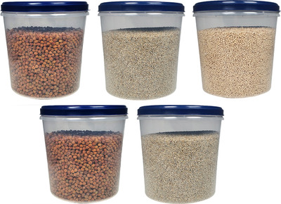 KUMANEST Plastic Grocery Container  - 15000 ml(Pack of 5, Blue)