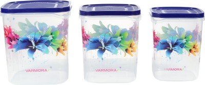 VARMORA Plastic Grocery Container  - 10 L, 7 L, 5 L(Pack of 3, Blue)