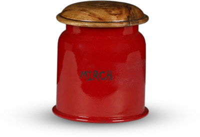 AIC DECO STORE Iron Utility Container  - 300 ml(Red)