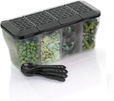 Mataiva Plastic Grocery Container  - 1800 ml(Black)