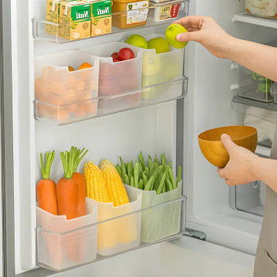 Meteor Plastic Fridge Container  - 2500 ml(Pack of 6, White)