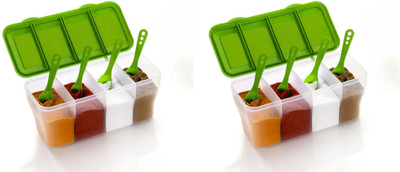 ECONEST Plastic Grocery Container  - 1800 ml(Pack of 2, Clear)