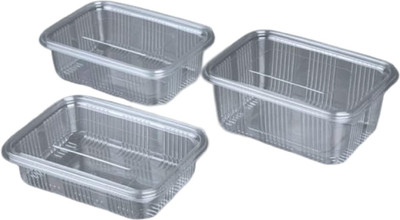 BnC Plastic Fridge Container  - 375 ml(Pack of 25, Clear)
