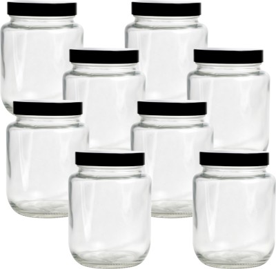 Pure Tree Glass Utility Container  - 750 ml(Pack of 8, Clear)