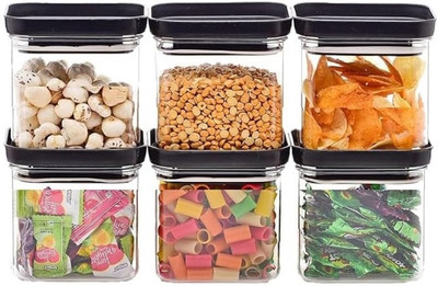 Romp and Role Plastic Grocery Container  - 500 ml(Pack of 6, Multicolor)