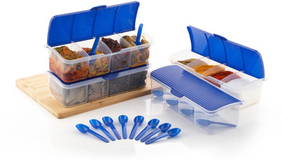 hitu Plastic Utility Container  - 1750 ml(Pack of 4, Blue)