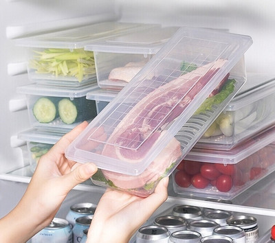 Zubix Plastic Fridge Container  - 1500 ml(Pack of 6, Clear)