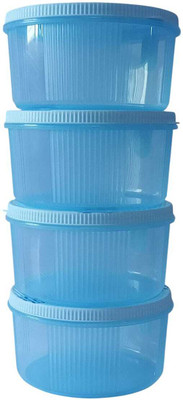 theecommmstore Plastic Utility Container  - 450 ml(Pack of 4, Blue)