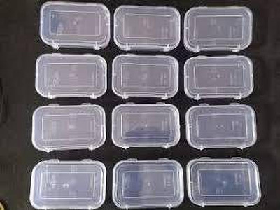 camcall Plastic Utility Container  - 100 ml(Pack of 12, Clear)
