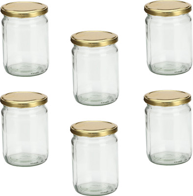 1st Time Glass Utility Container  - 200 ml(Pack of 6, Clear)