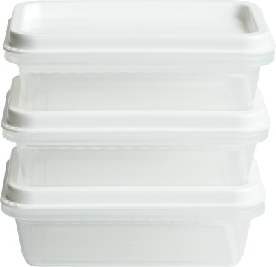 Unica Plastic Utility Container  - 200 ml(Pack of 3, White)