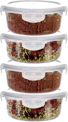 Cutting EDGE Glass Utility Container  - 400 ml(Pack of 4, Clear)