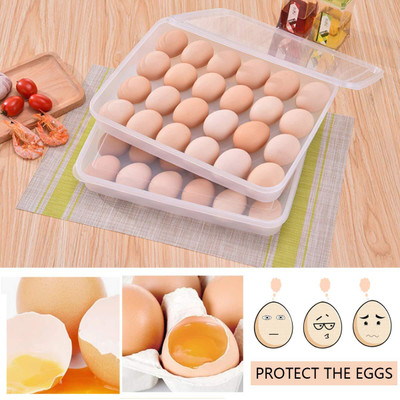 BeastBull Plastic Egg Container  - 4 dozen(Pack of 2, Clear)
