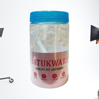 Batukware Plastic Fridge Container  - 1200 ml(Pack of 6, Clear)
