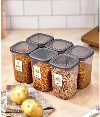Ryleigh Plastic Plastic 6 Pieces Medium Size Multipurpose Solitaire Storage Container Storage Basket(Pack of 6)