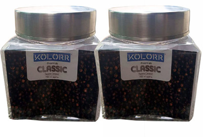 KOLORR Plastic Grocery Container  - 2700 ml(Pack of 2, Clear)