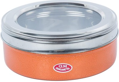GangaMetal Steel Grocery Container  - 180 ml(Orange)