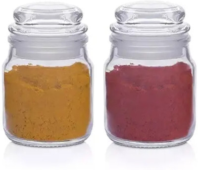 BILAL ANSARI Glass Pickle Jar  - 100 ml(Pack of 2, Clear)