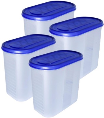 Freqcty Plastic Grocery Container  - 1500 ml(Pack of 4, Blue)