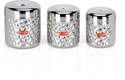 Sumeet Steel Utility Container  - 900 ml, 1200 ml, 1700 ml(Pack of 3, Silver)
