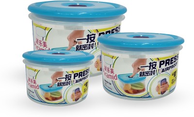 ANY KART Plastic Grocery Container  - 200 ml, 550 ml, 1200 ml(Pack of 3, Multicolor)