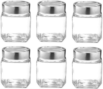 TREO Glass Grocery Container  - 310 ml(Pack of 6, Clear)