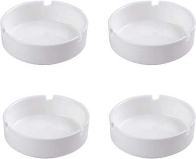 PAUL SONS Ceramic Utility Container  - 100 ml(Pack of 4, White)