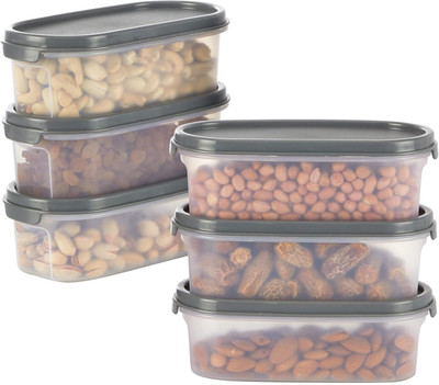 Randal Plastic Grocery Container  - 500 ml(Pack of 6, Transparent)