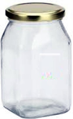 1st Time Glass Cookie Jar  - 400 ml(Pack of 4, Clear)