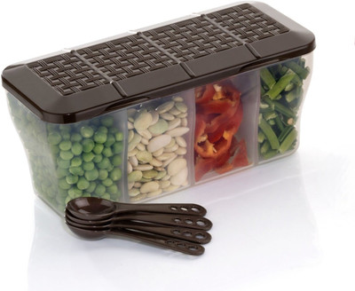 Ezreal Plastic Fridge Container  - 1800 ml(Brown)